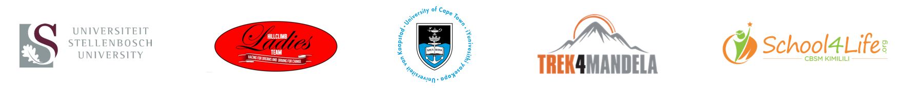Stellenbosch University, Hillclimb Ladies Team, University of Cape Town, Trek4Mandela, School4Life